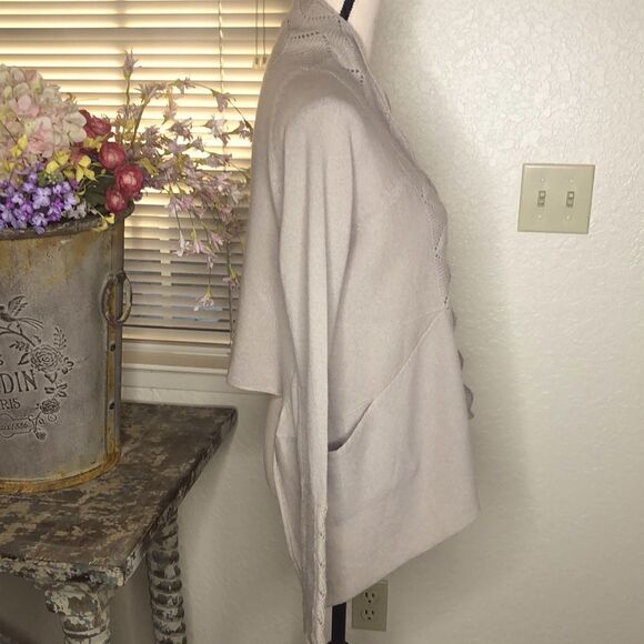 Gold Hawk Wool and Cashmere Sweater Size M Lagenlook, Beigecore, Old Money - Picture 5 of 16